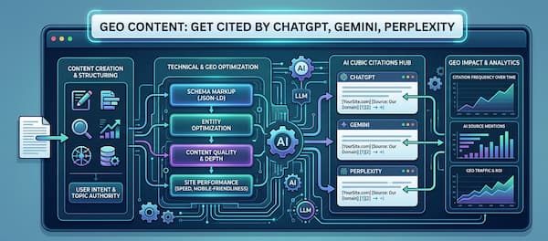 GEO Content: Get Cited by ChatGPT, Gemini, Perplexity