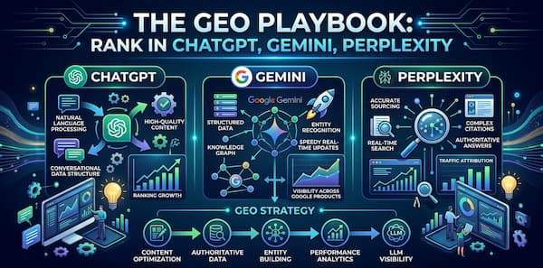 The GEO Playbook: Rank in ChatGPT, Gemini, Perplexity