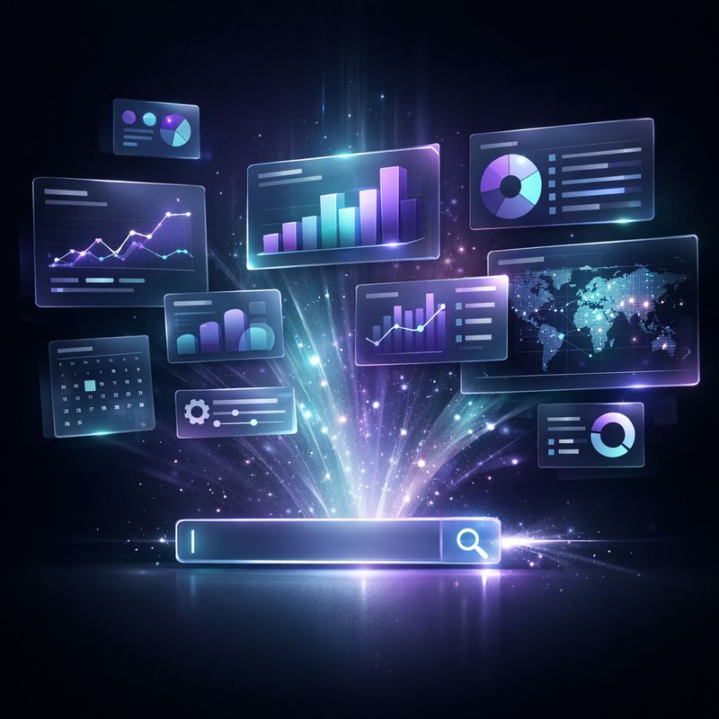 Google generative UI creating interactive dashboards and data visualisations directly inside search results