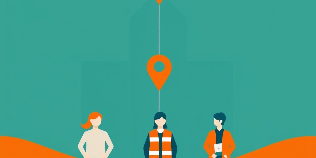 Three different types of security buyers connected to a map pin