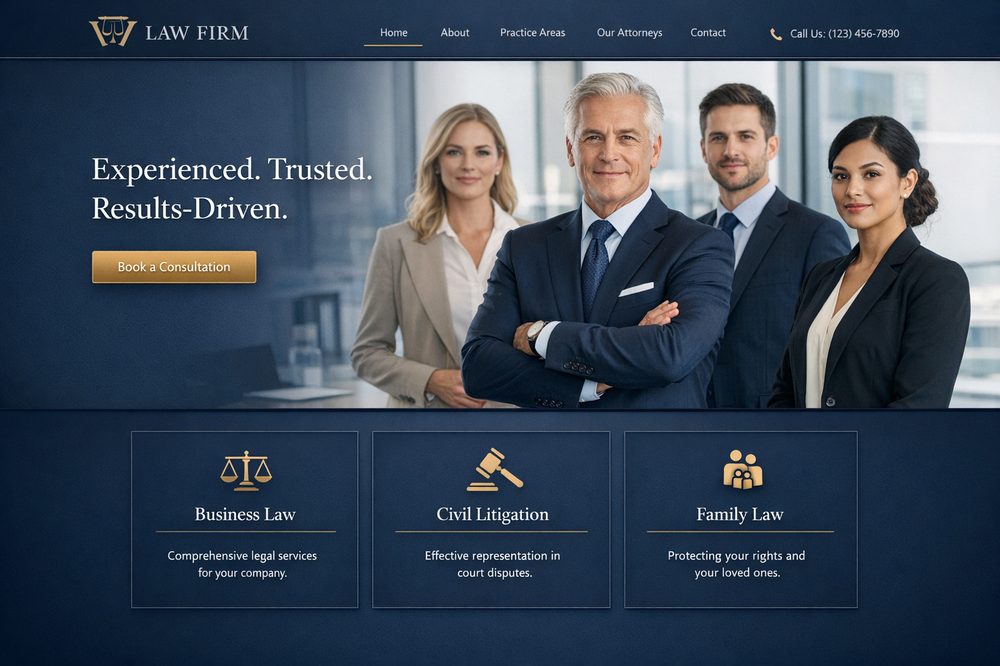Example professional services firm website designed by NexusSEO